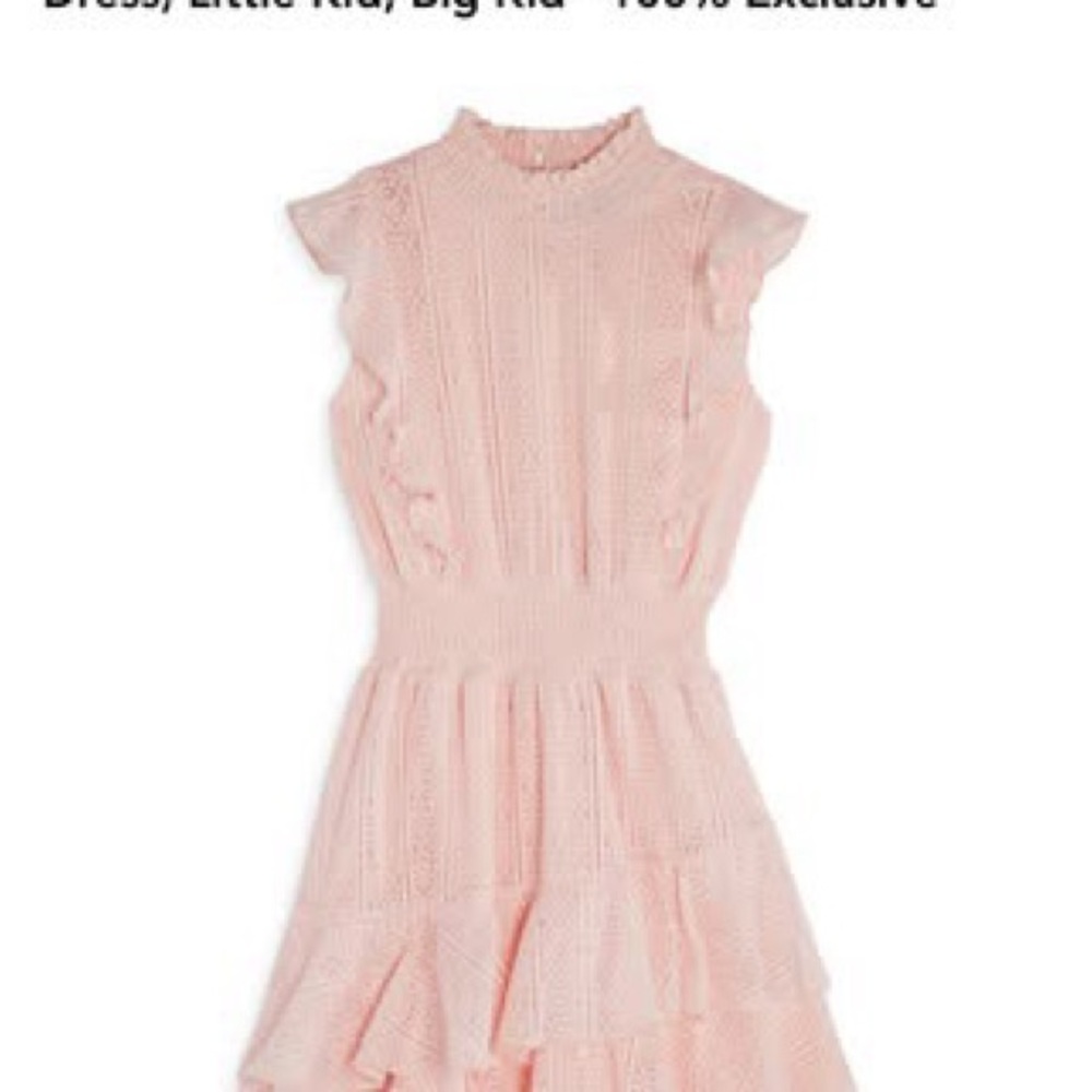 Pink Lace Kids Dress